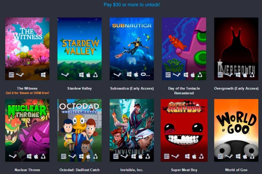 Humble Freedom Bundle oferece 52 jogos em prol de uma boa causa