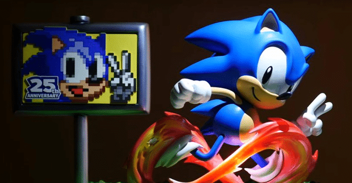 Em comemoração aos 25 anos da franquia, Sonic ganha uma incrível estatueta colecionável que deixará qualquer fã louco para possuí-la. Veja.