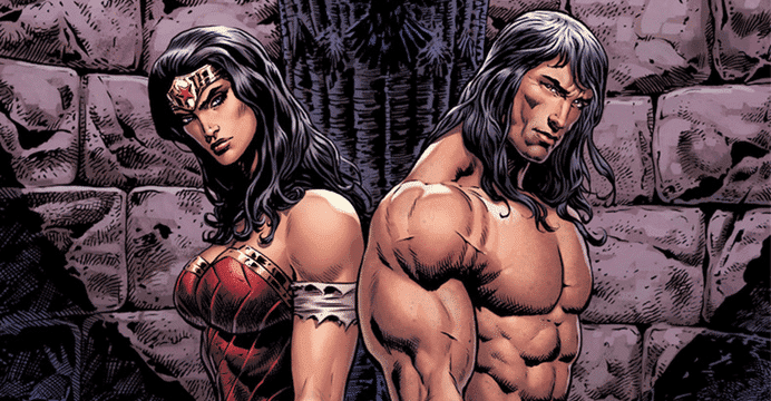 Conan e Mulher-Maravilha se encontram em nova HQ da DC Comics