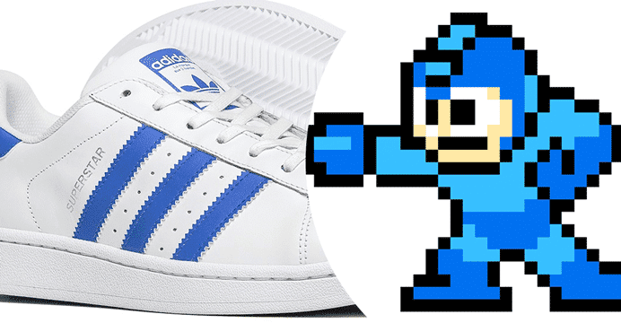 Moda | Artista recria tênis da Adidas com tema de Megaman. Confira!