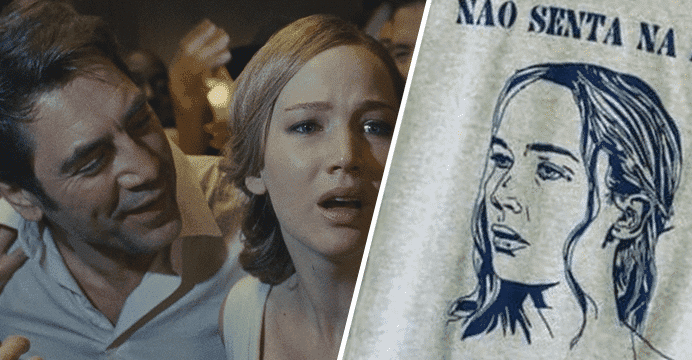 Não senta na pia | Camiseta faz referência a cena icônica do filme Mother!