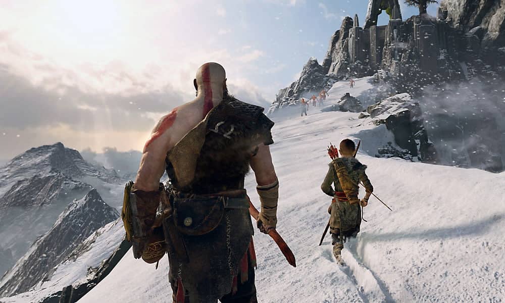 God of War | Game é promovido com projeção durante jogo da NBA