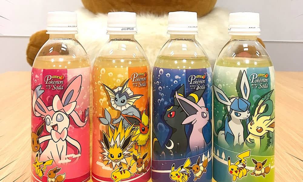 Pokémon | Novos refrigerantes com evoluções do Eevee são lançados no Japão