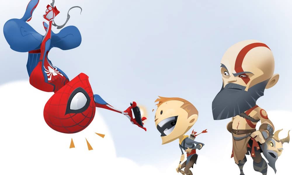 Com chegada de Spider-Man ao PS4, estúdio de God of War faz homenagem cômica