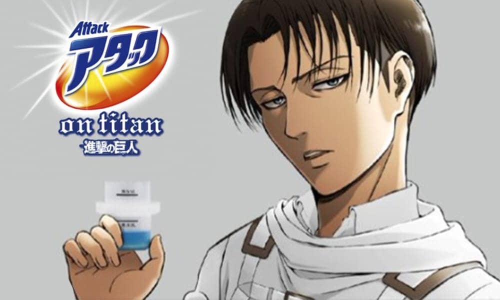 Attack on Titan | Levi surge como garoto propaganda de marca de detergente