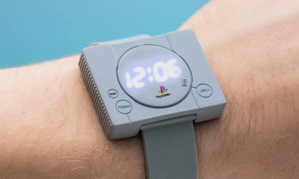 Sony lança relógio nostálgico com referência ao primeiro PlayStation