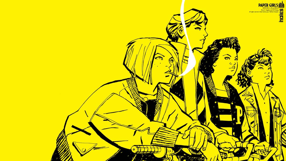 Wallpaper oos quadrinhos de Paper Girls
