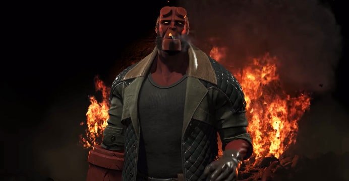 A mais nova DLC para o game de luta Injustice 2 trará como lutadores os personagens Raiden, Arraia Negra e Hellboy, sendo este último o grande destaque.