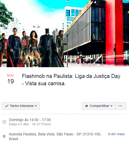 Flashmob convoca fãs de Liga da Justiça em SP. Confira!