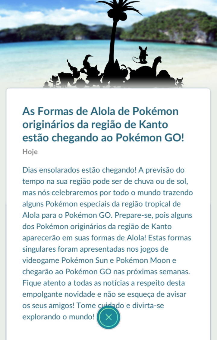 Pokémon GO | Formas de Alola aparecerão no game. Saiba quais