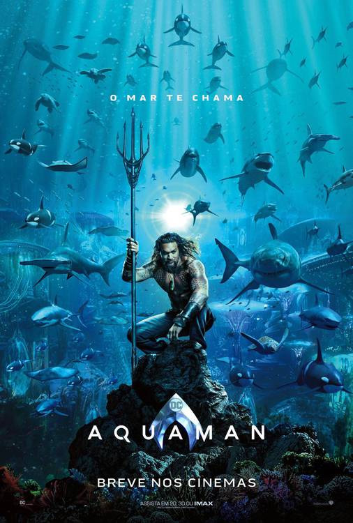 Aquaman | 1º poster oficial é revelado e confirma trailer para a SDCC 2018