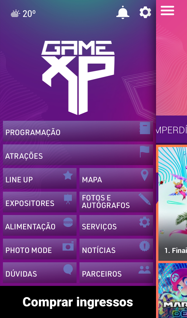 Game XP | Programação já está disponível no aplicativo do evento