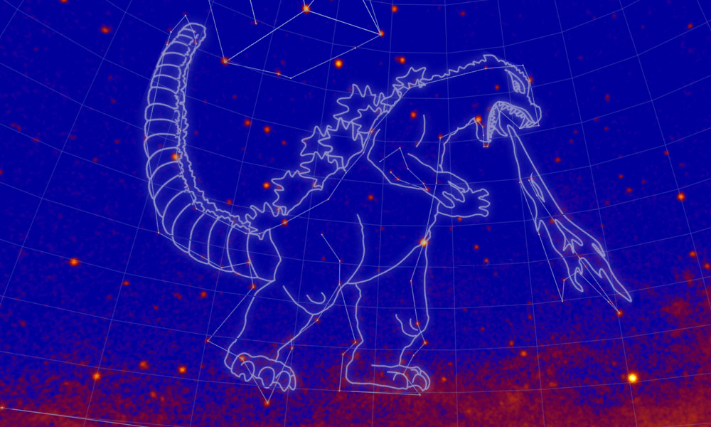 Nova constelação Godzilla é apresentada pela NASA