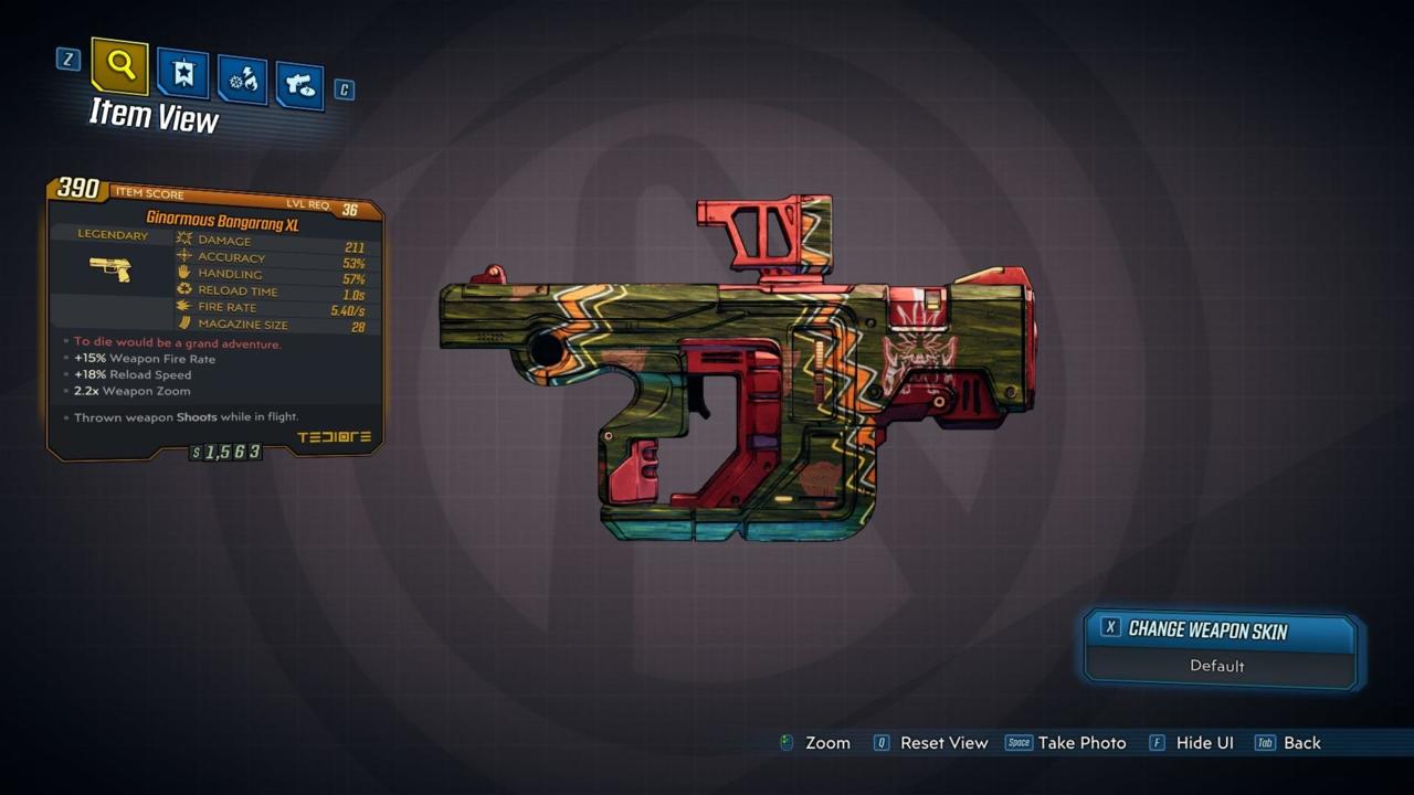 Pistola, rifle, bumerangue, tem de tudo em Borderlands 3