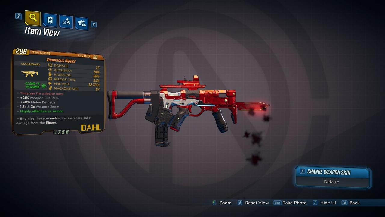 Borderlands 3 possui rifles sedentos por sangue