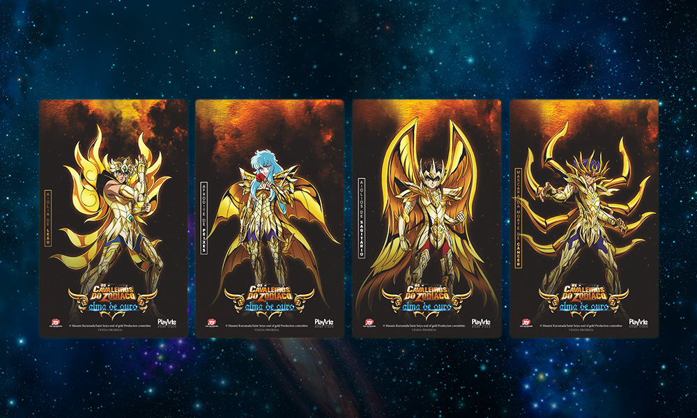 Cavaleiros do Zodíaco: Alma de Ouro | PlayArte libera venda avulsa dos cards colecionáveis