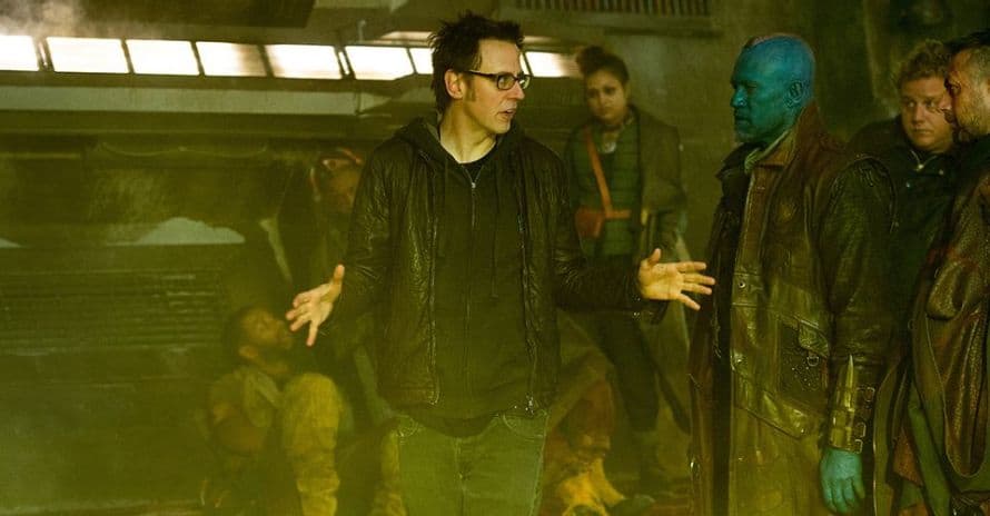 James Gunn Guardians of the Galaxy Set Marvel Studios