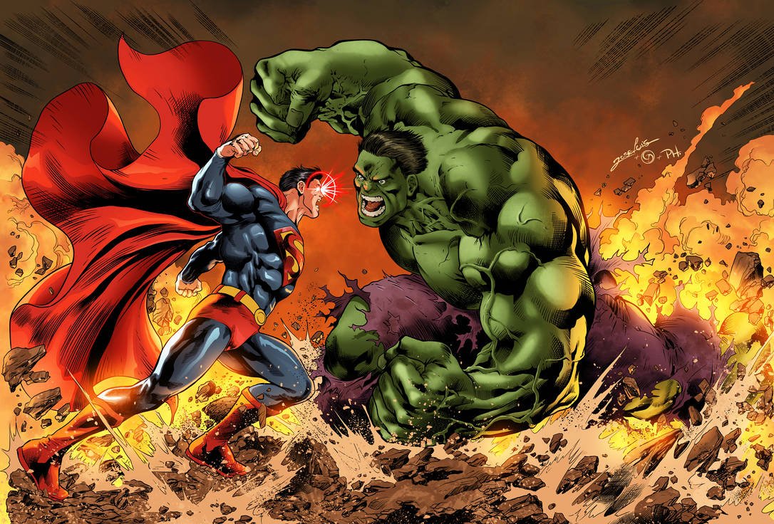Incrível Hulk vs Superman Batalha 