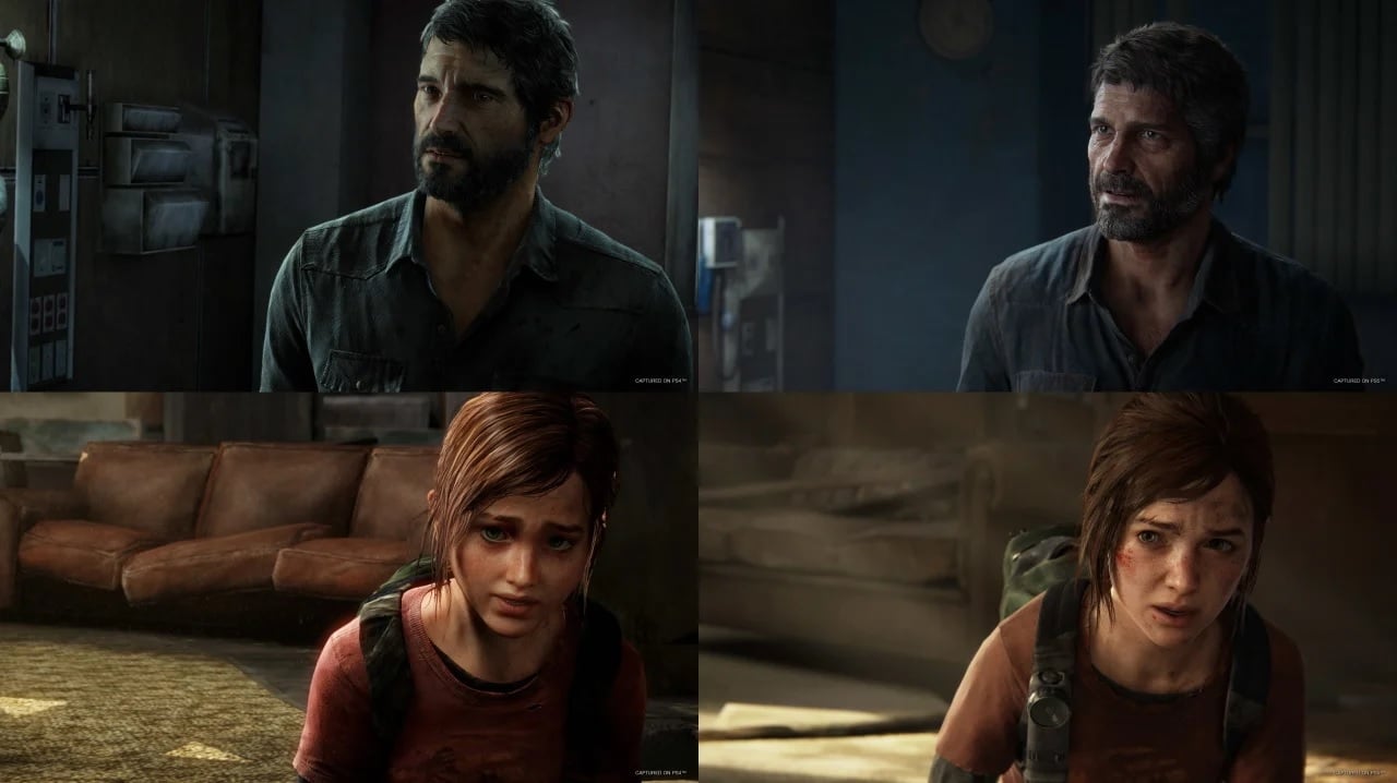 The Last of Us Remake comparação