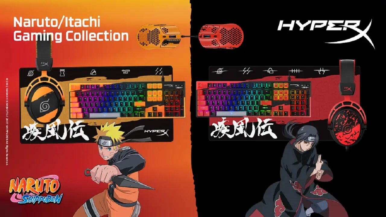 HyperX lança produtos com edição limitada de Naruto