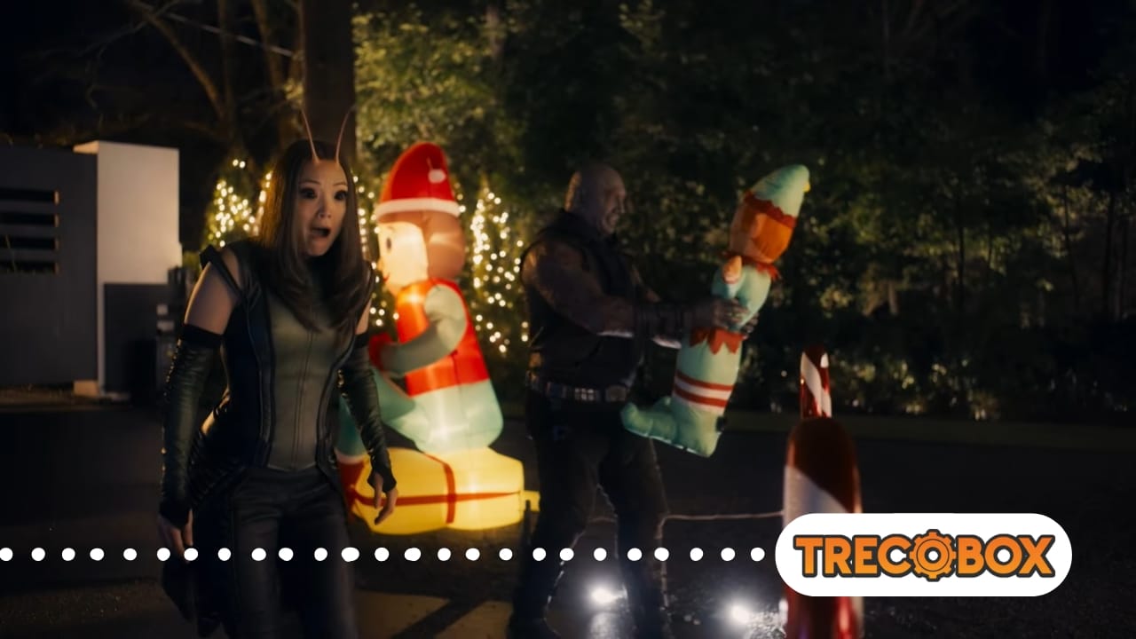 Guardiões da Galáxia: novos clipes mostram divertidas cenas com Drax e  Mantis no especial de Natal